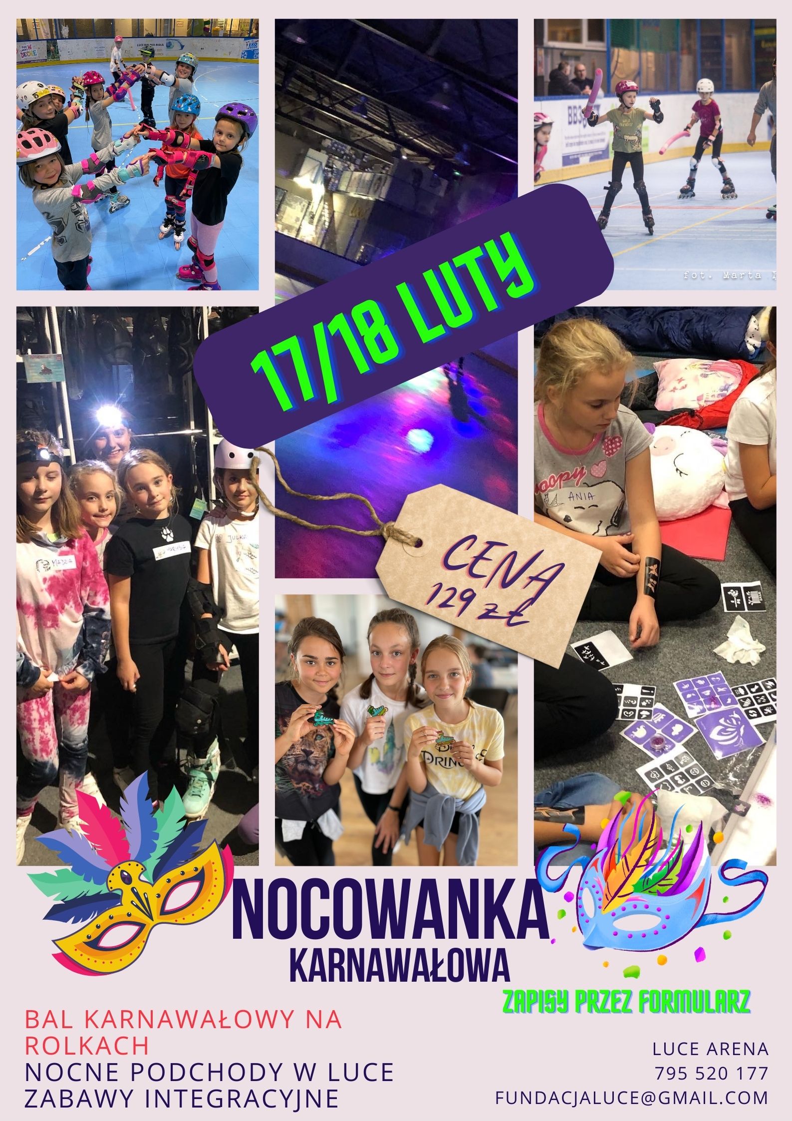 NOCOWANKA KARNAWAŁOWA W LUCE ! NOCOWANKA KARNAWAŁOWA W LUCE !